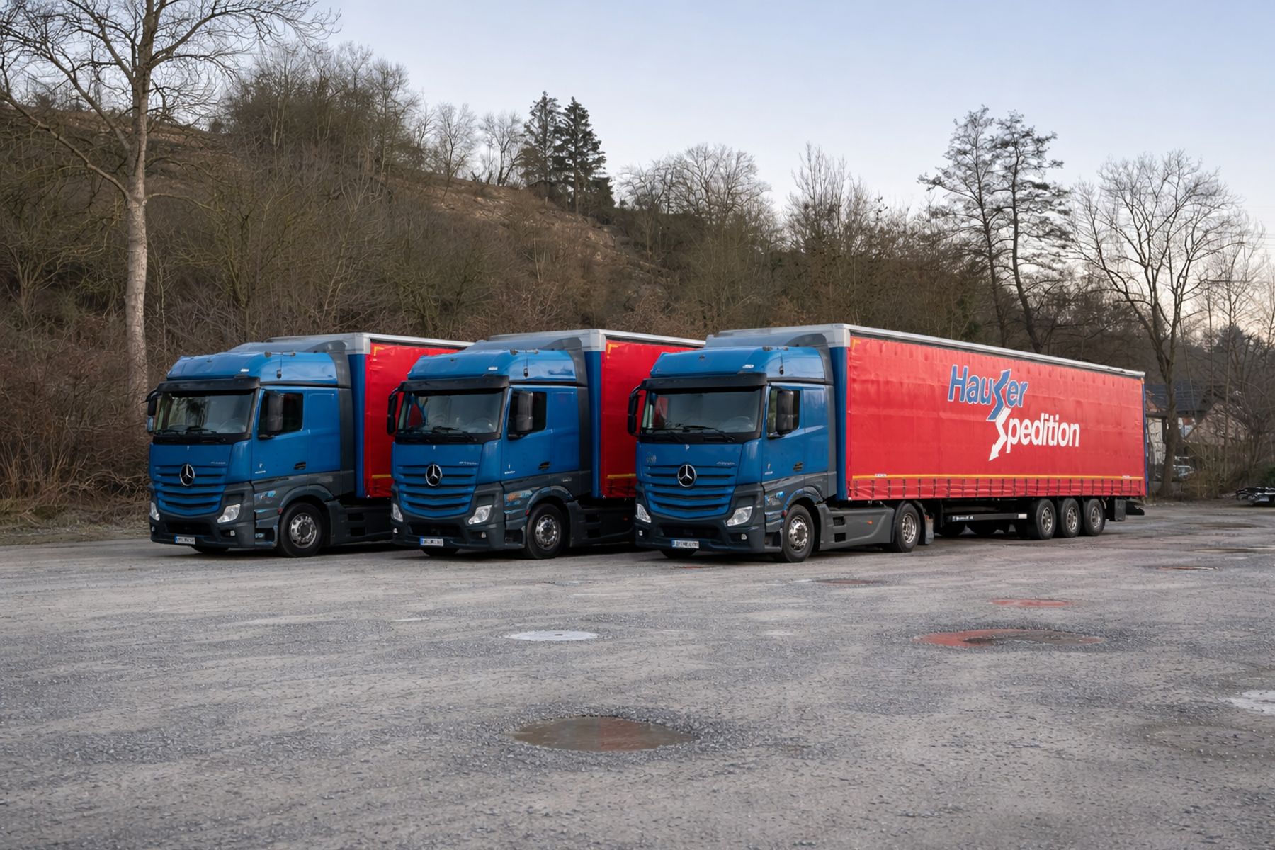Hauser Spedition Flotte — 40+ eigene Fahrzeuge